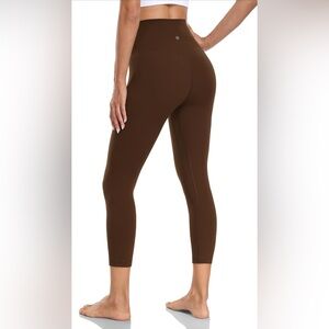 HeyNuts Essential High Waisted Yoga Capris Leggings Tummy Control Womens M 8/10